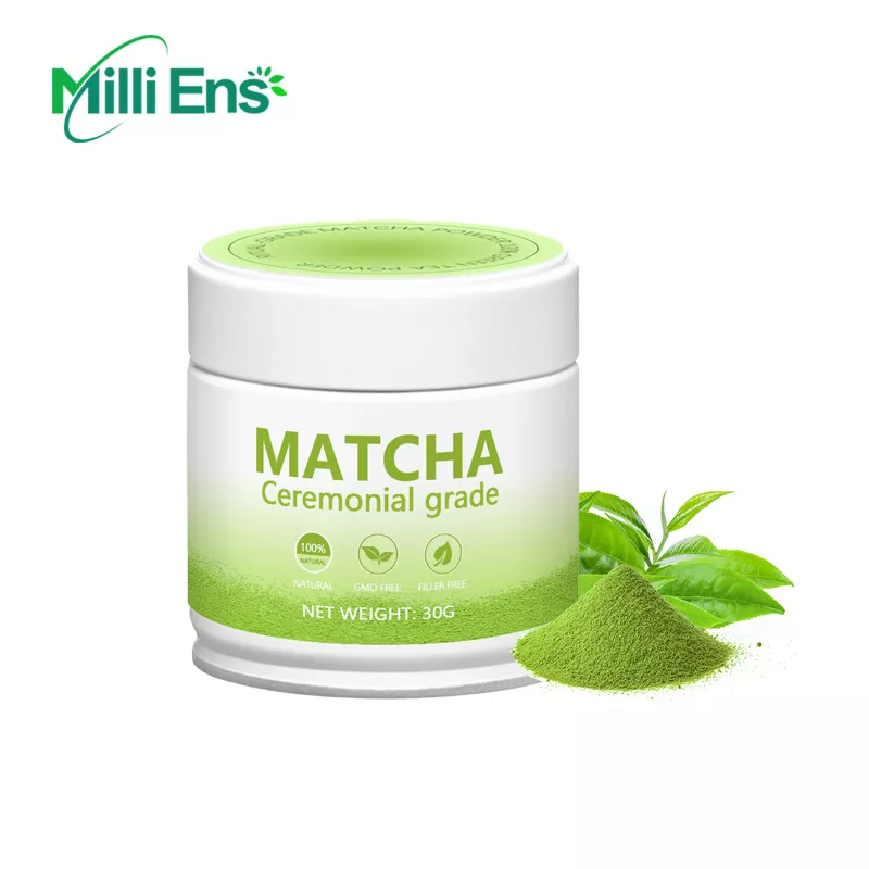 USDA Certified 100% Pure OEM Japanese Ceremony Matcha Powder Ceremonial Grade Green Tea Macha Powder in Tin Can Bag
